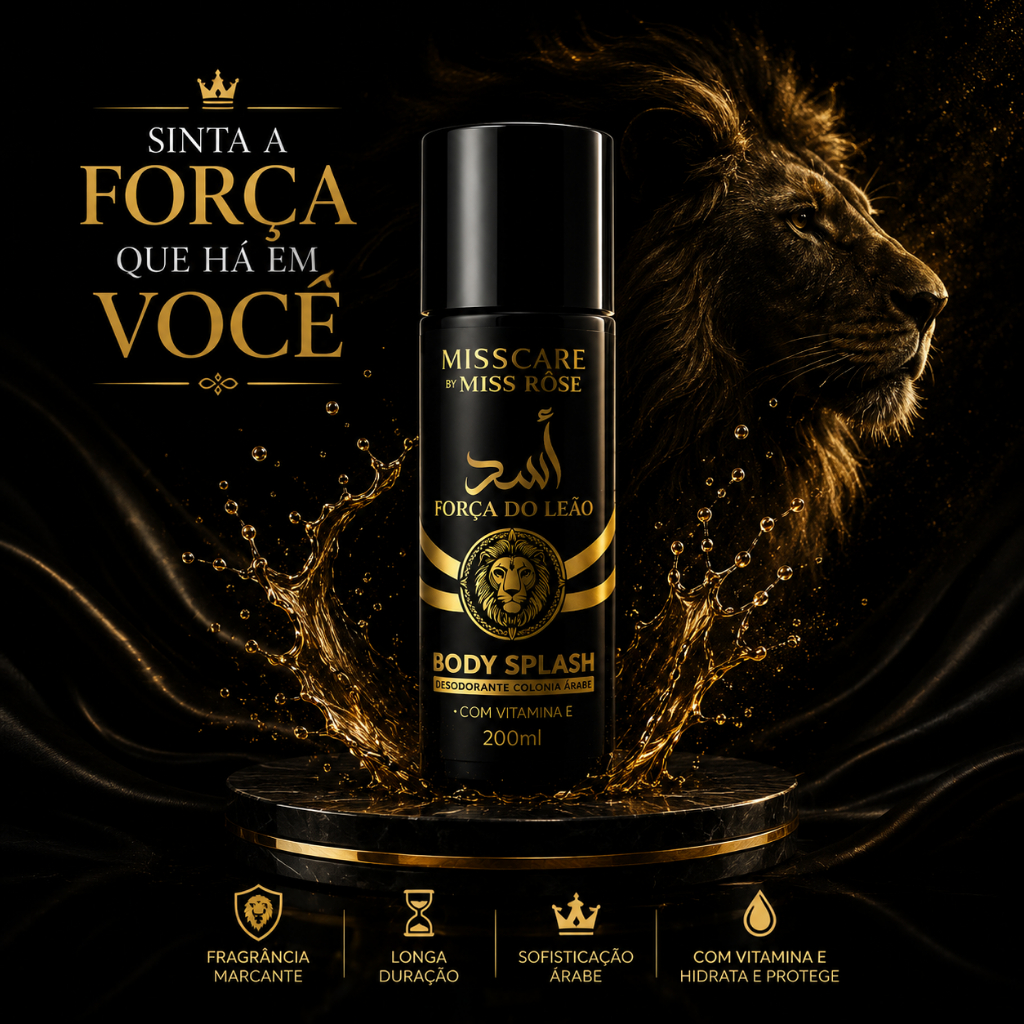 Body Splash Masculino perfume árabe força de leão
