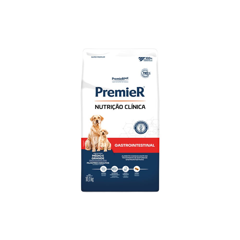 Ração Premier Gastrointestinal 10kg para Cães de Médio e Grande Porte