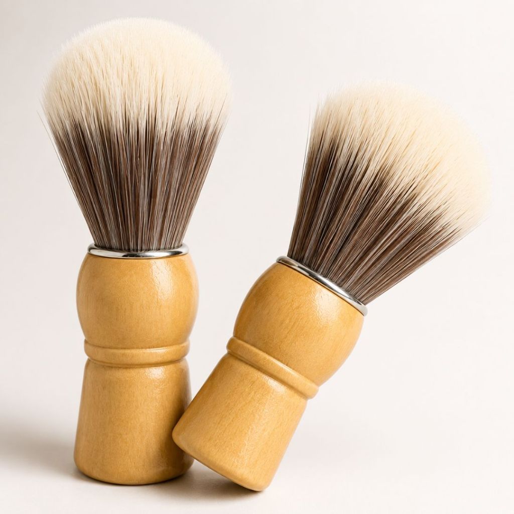 2 Pincel de Barbear Macio Masculino Profissional