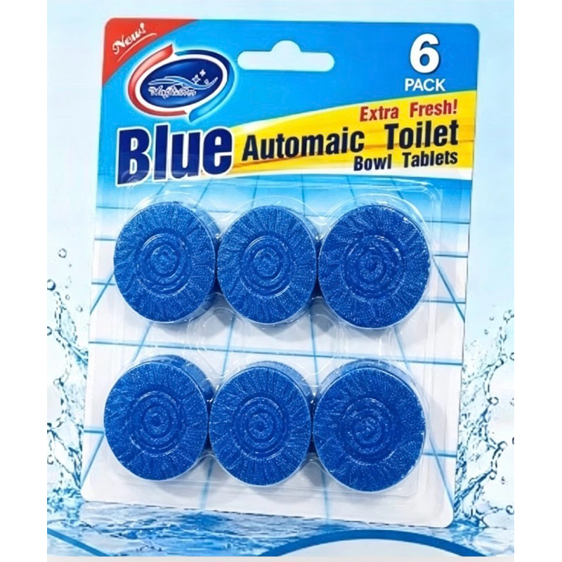 Kit 6 Pastilha Limpadora de Vaso Sanitário Dupla Ação Com Perfuma