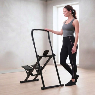 Simulador de Escada Dobrável Escalador Treino Em Casa Queime Mais Calorias Compacto Suporta 120KG
