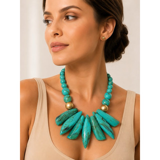 Colar Maxi Feminino em Resina Premium | Maxi Colar Elegante Colorido