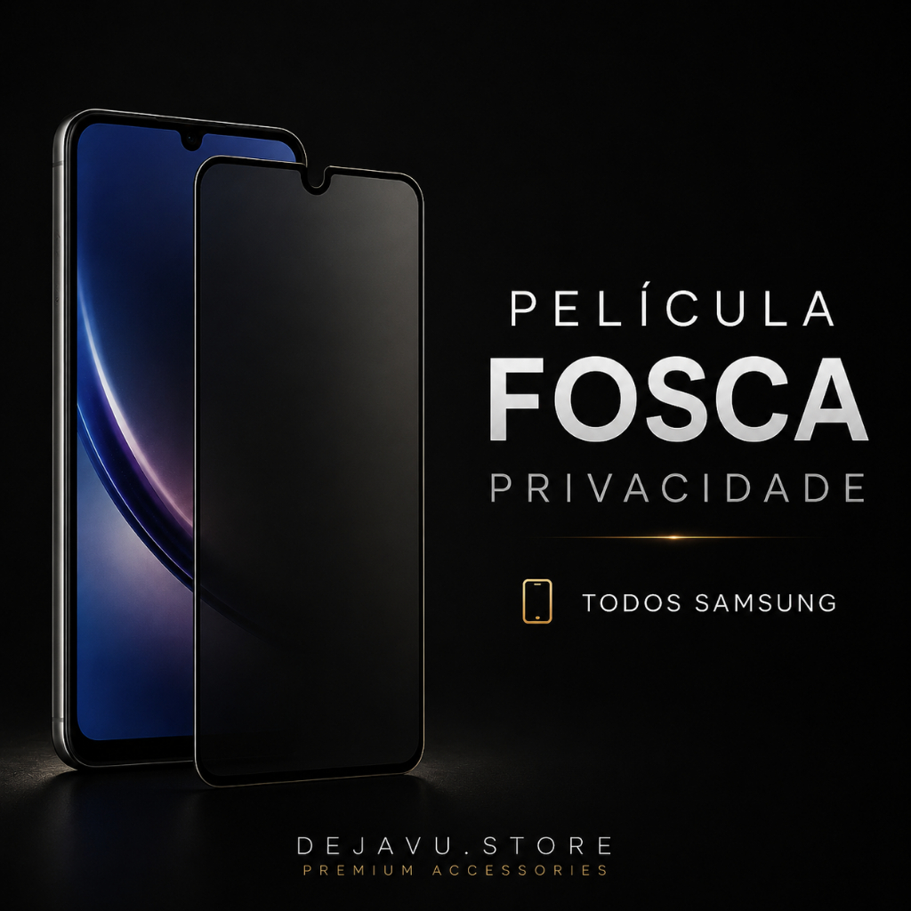 Película Cerâmica Privacidade Fosca Compatível Com Todos Samsung A37 A57 A07 A17 A06 A16 A36 A56 A26A05 A05 A15 A35 A55