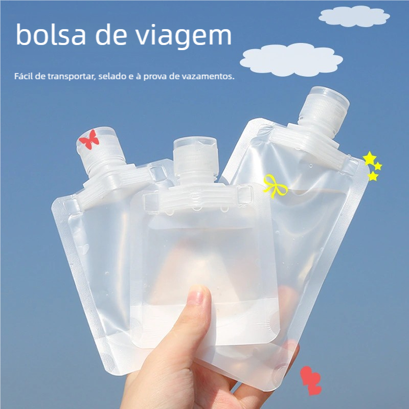 Embalagem prática sem vazamento para armazenamento de cosméticos e amostras