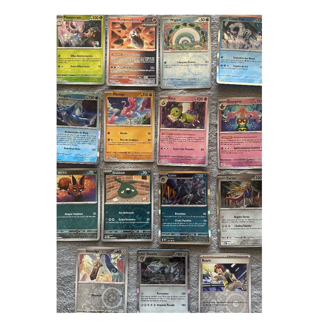 Cartas Pokémon Fenda Paradoxal (182) Reverse Holo e Holo | Master Set | Escolha a Carta