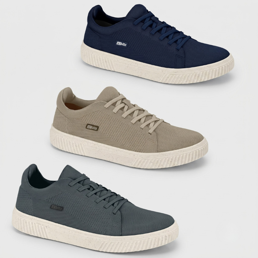Tênis Sapatênis Actvitta Knit Masculino Confortável Casual Original Calce Fácil