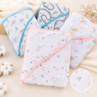TOALHA DE BANHO FRALDA SOFT DUAS CAMADAS COM CAPUZ LATERAL PARA BEBÊ PAPI- 80x80CM MACIA, ABSORVENTE