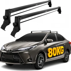 Rack De Teto Yaris Toyota Sedan 2020 21 22 23 24 2025 Vhip Preto