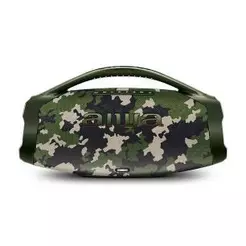 Caixa de Som Bluetooth AIWA Boombox BBS-01GR 200W Camuflado Verde Bivolt