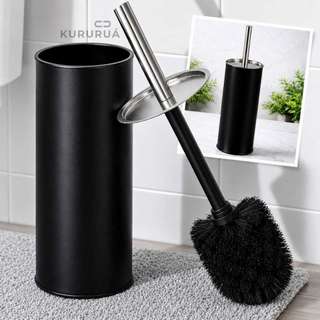 Escova Sanitária Limpeza Vaso Sanitário Banheiro Com Cabo Suporte Inox Preto