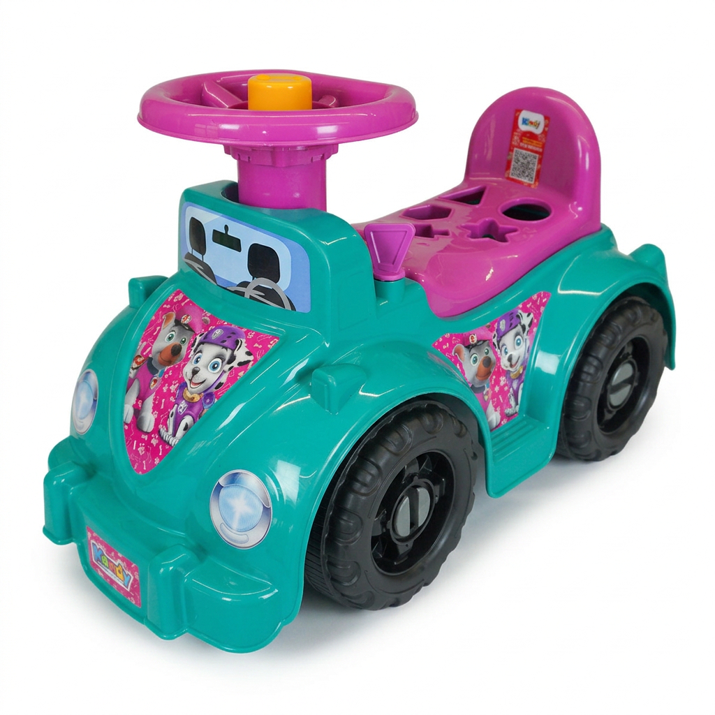 Totoka Andador 1 a 3 anos Motoca Educativo Menina Tiffany Buzina Volante Pc Geom