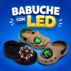 Sandália Babuche Infantil Menino Com LED Luzes Confortável Leve Macia Casual Passeio