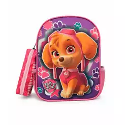 Mochila escolar e Estojo Meninas Skye, Bluey, Guerreiras,os Rosas,Rapunzel Enrolados jardim pre escola 0 a 6 anos