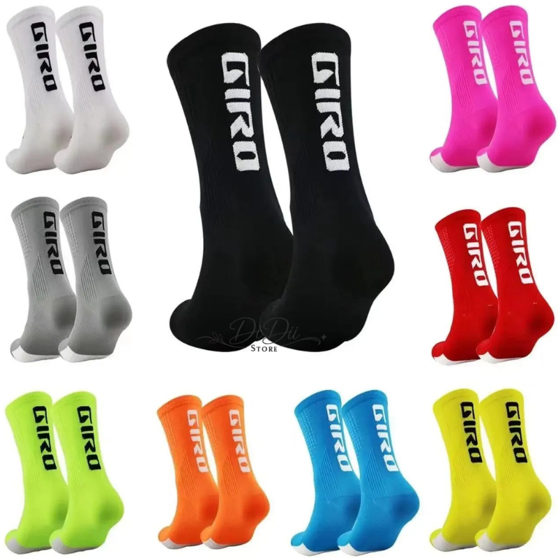 Kit 3 Pares Meias Esportivas Compressão Bike Ciclismo Academia Corrida Caminhada Cano Médio