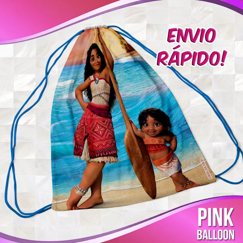 MOCHILINHA MOANA II SIMEA (ENVIO RÁPIDO) - SACOLINHA LEMBRANCINHA NÃO PERSONALIZADA