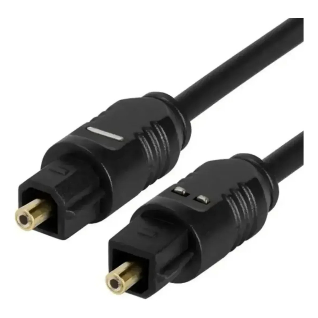 Cabo Óptico Toslink Spdif Digital 2m Áudio Tv Home Theater