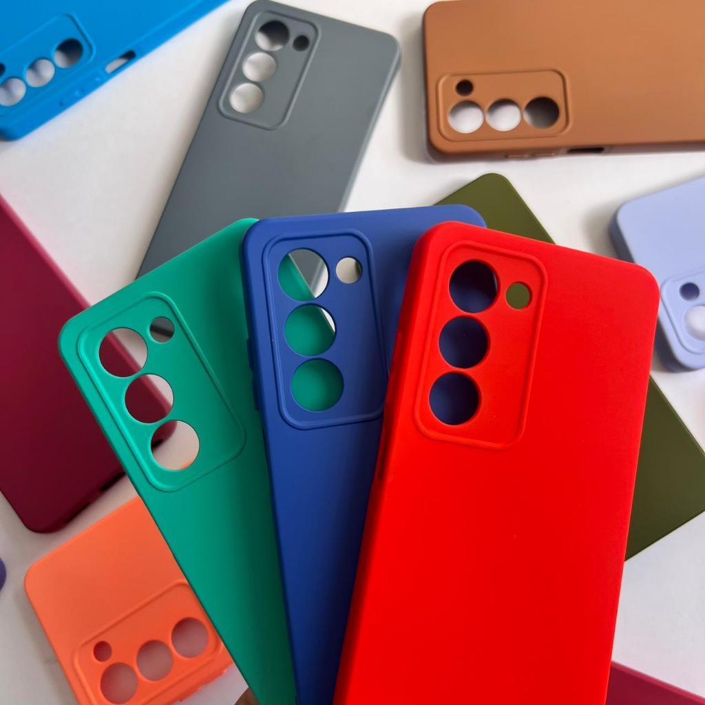 Capa Silicone Aveludada Colorida OPPO A5 4G / 5G Protetora Anti-Impacto Premium