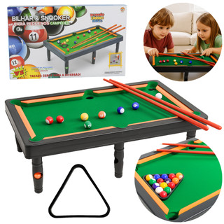 Mini Mesa De Sinuca Bilhar Portátil Infantil Snooker Verde