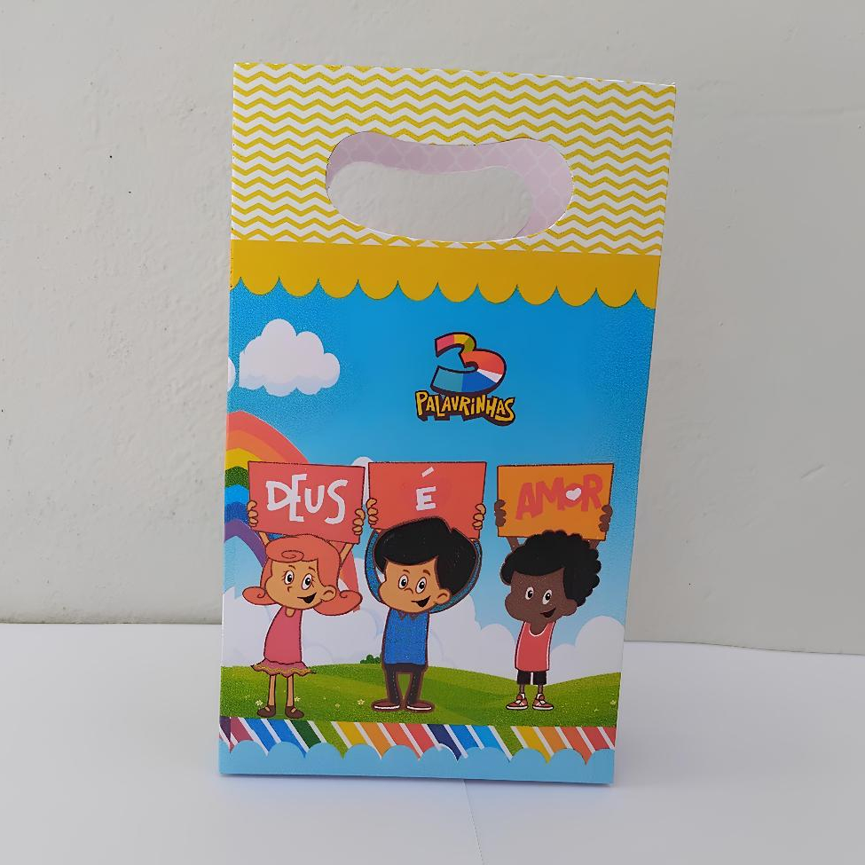 Sacolinha Surpresa Personalizada 3 Palavrinhas Lembrancinhas Festa Infantil