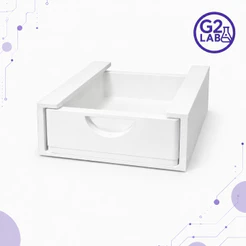 Gaveta Oculta para Mesa Sem Furo Modular Organizador Home Office (PLA) e Fita Dupla Face