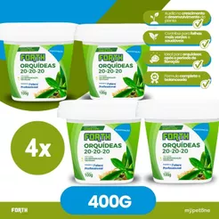 Kit 4 Forth Orquídeas Manutenção 20-20-20 - 100g