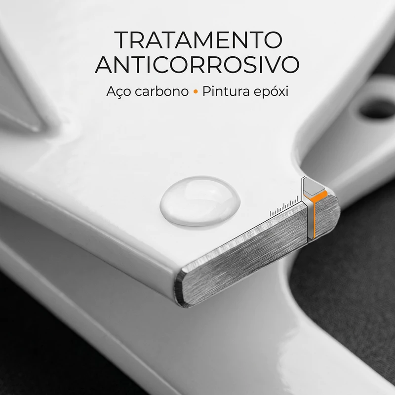 Mão Francesa Reforçada em Cantoneira Metálica Triangular para Prateleira — foto 8