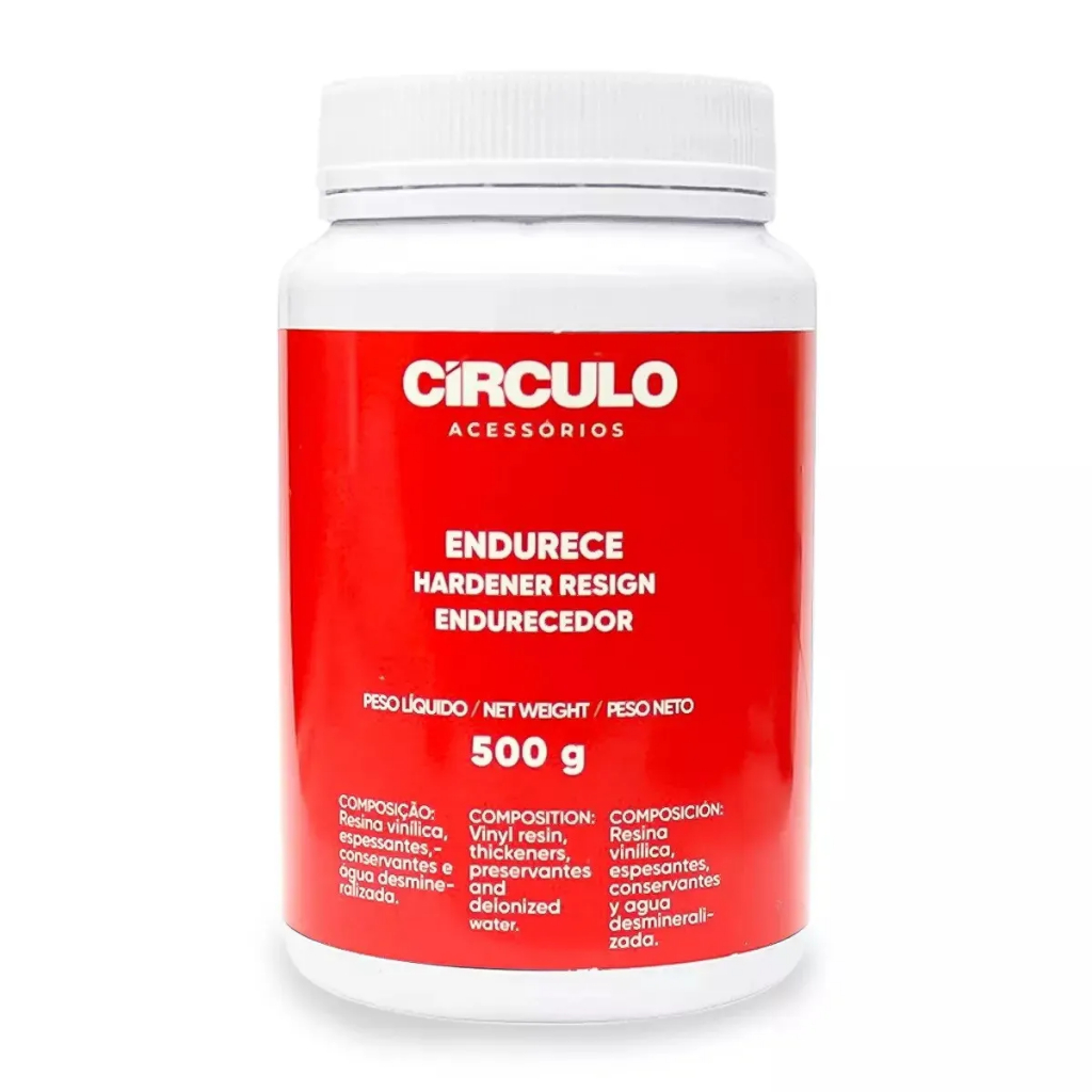 Resina Endurece Crochê Tecidos Círculo 500g