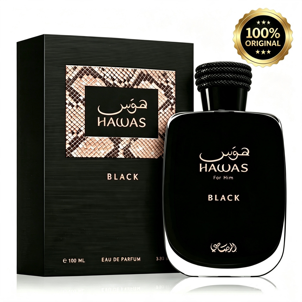 Perfume Rasasi Hawas For Him Eau de Parfum 100ml Longa Duração Perfume Árabe[Black / Ice / Fire / Roxo ] — R$ 149,90 em Shopee