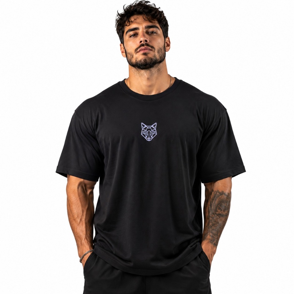 CAMISETA CAMISA OVERSIZED SUEDINI ALPHA CO. 100% ALGODÃO TREINO E ACADEMIA