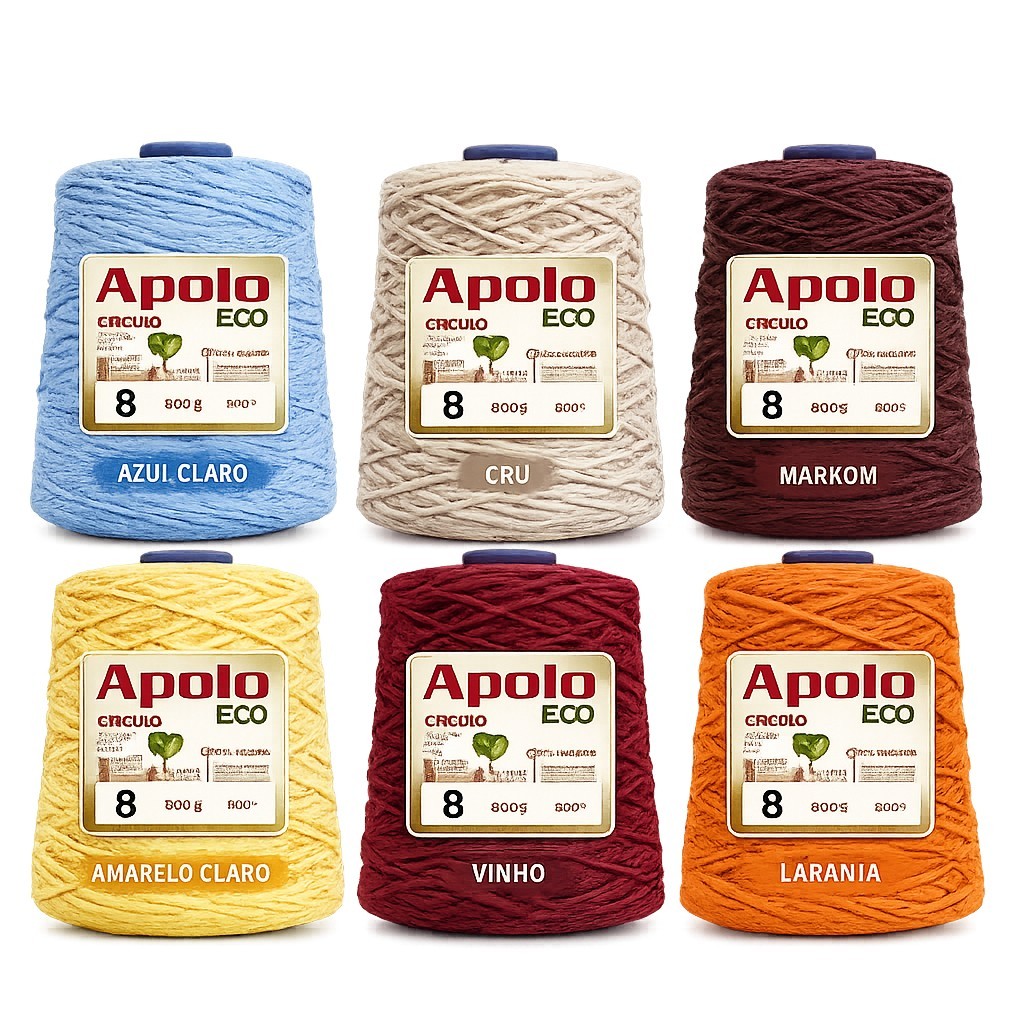 Barbante Apolo Eco Circulo Nº 08 - 600g - 457M