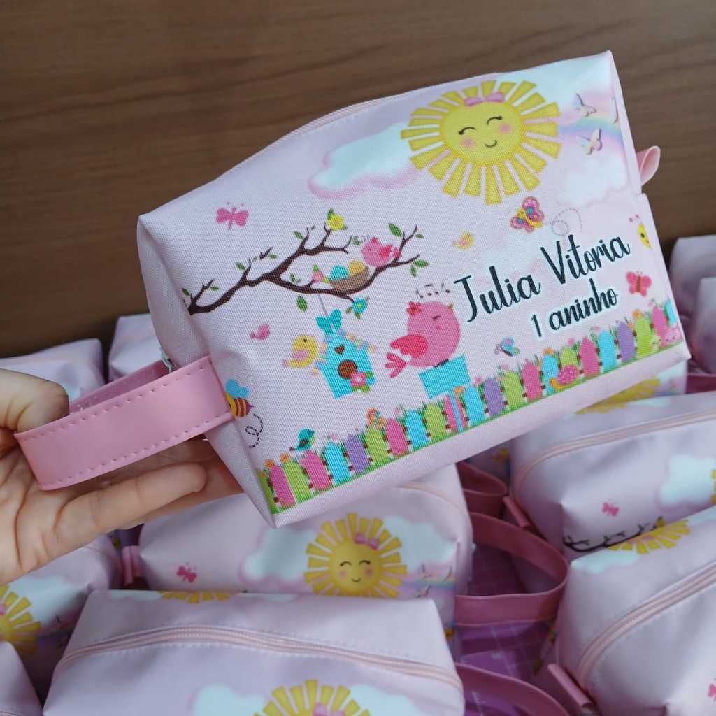 kit 10 lembrancinha personalizada/Lembrancinha aniversário infantil/necessaire lembrancinha aniversario/Kit festa