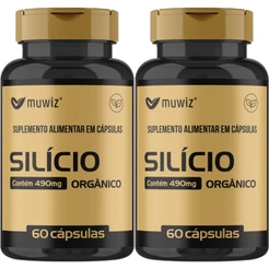 KIT 2x Silício Orgânico - 60 Cápsulas 490mg - Muwiz