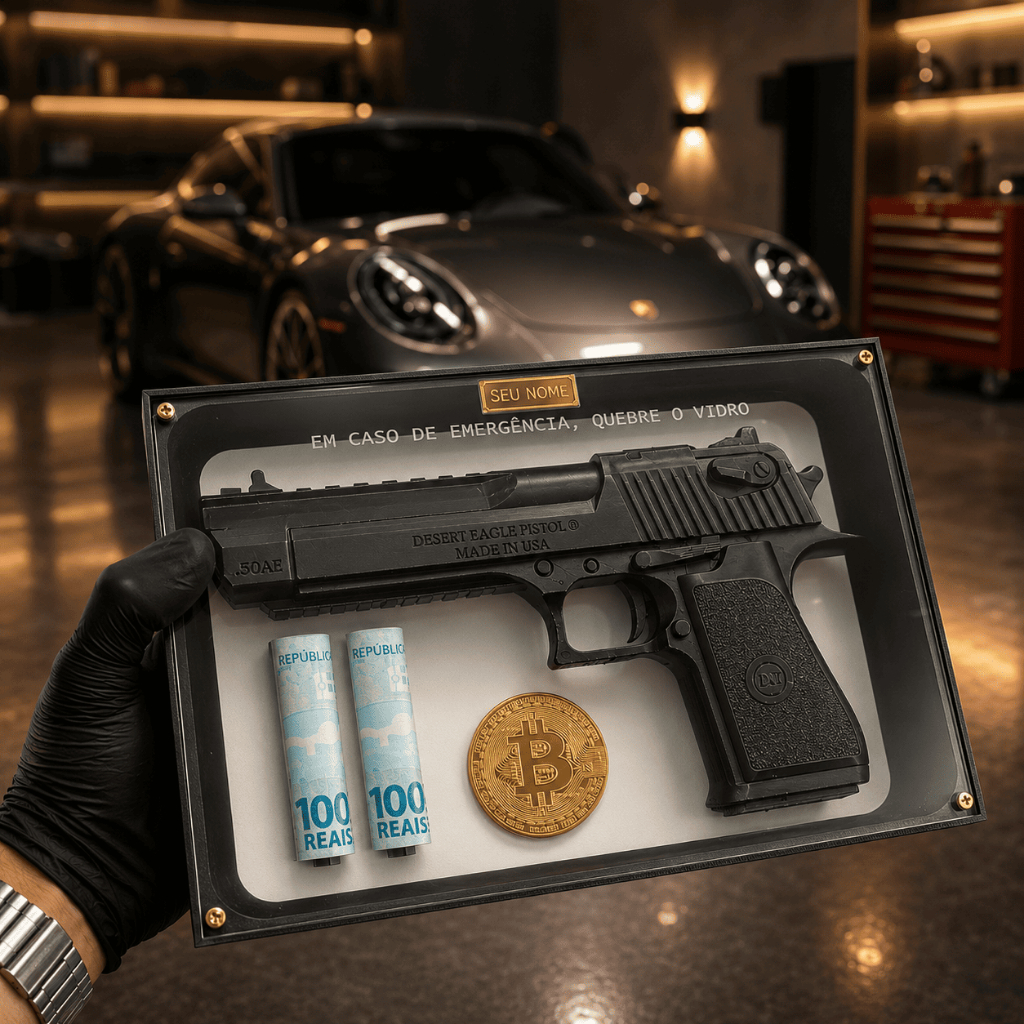 Quadro Decorativo Tático Gamer DesertEagle + Dólar — imagem 2 de 2