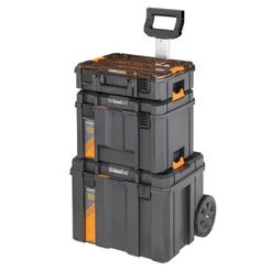 Caixa de Ferramentas DEWALT TSTAK 3 em 1 McLaren com Rodas e Alça Telescópica DWST60452-1