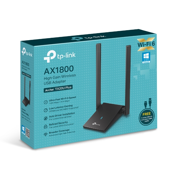 Adaptador USB Wifi Tp-link Archer TX20U Plus - AX1800
