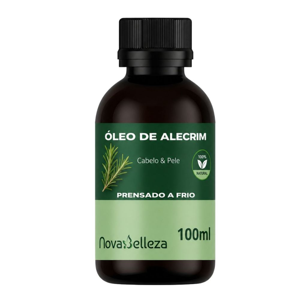 Óleo de Alecrim 100%  Puro Vegetal Umectação e Pele 100ml