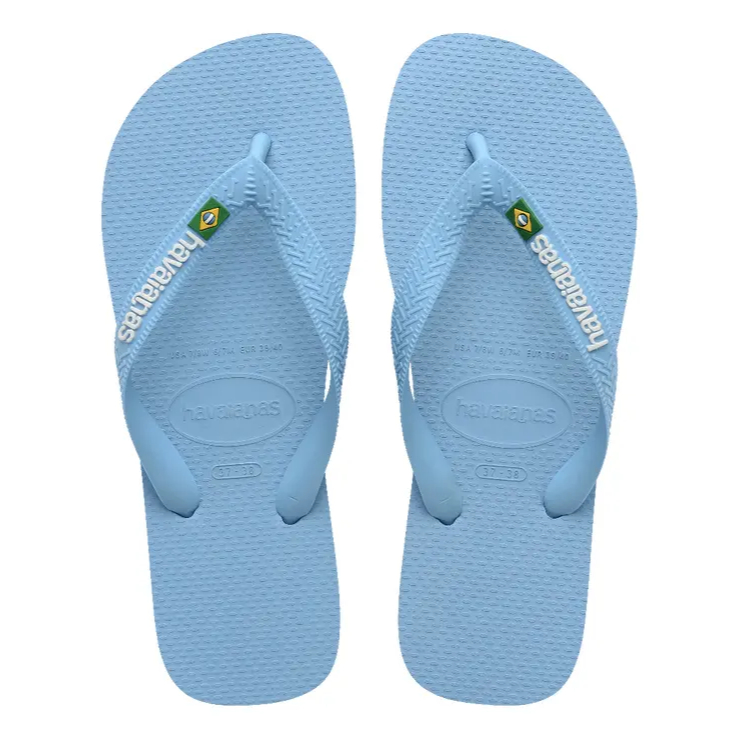 Chinelo Havaianas Brasil Logo Bandeirinha Azul Bebê Original