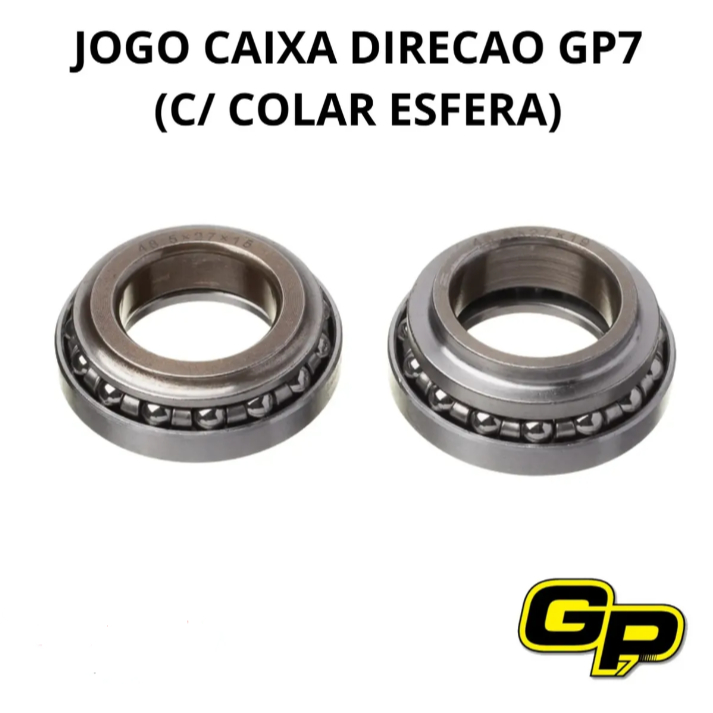 Jogo Caixa Direcao GP7 C/ Colar Esfera Honda CG 150 Titan Fan / CG 125 Cargo