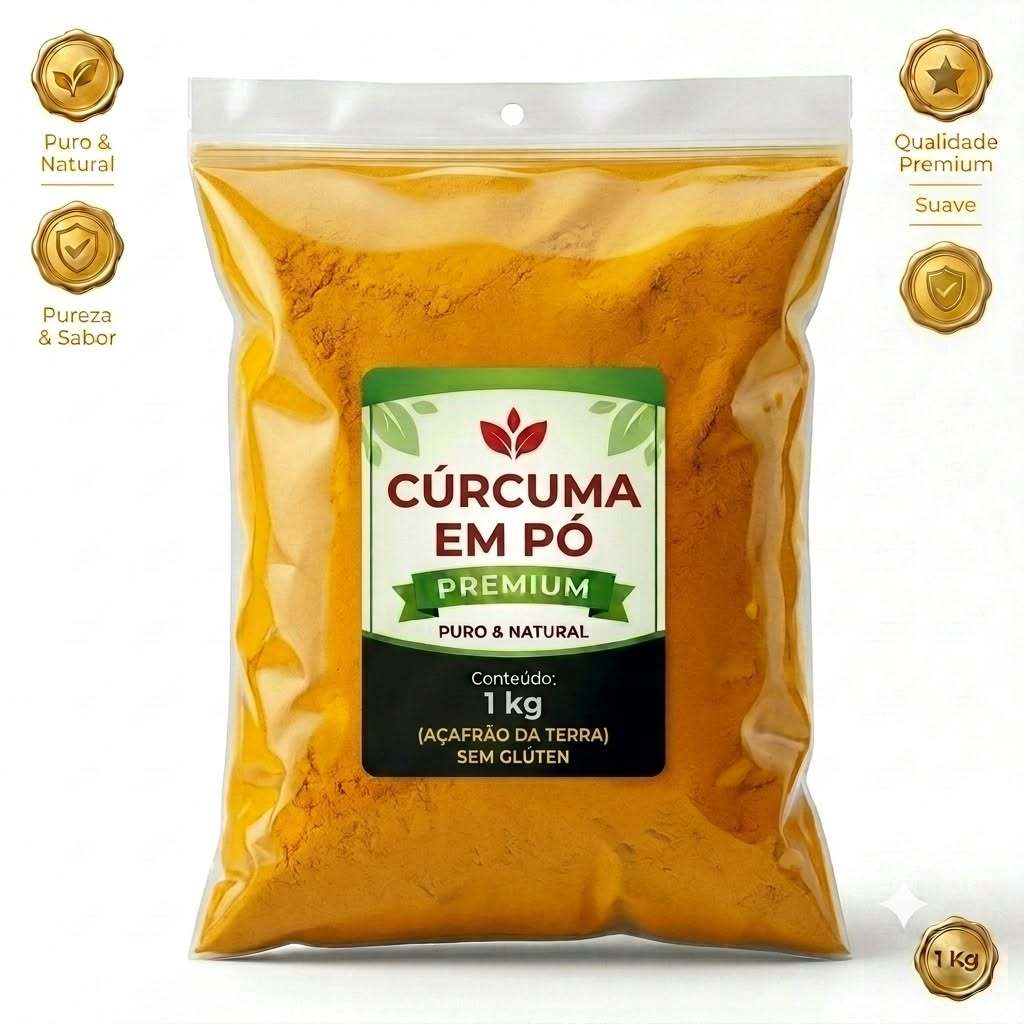 Tempero Açafrão da Terra 1kg Cúrcuma Pó