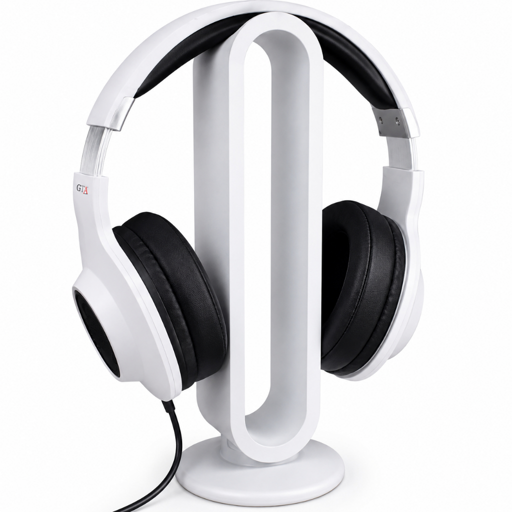 Suporte Premium para Fone de Ouvido | Organizador de Mesa Gamer, Home Office e Escritório | Base Estável para Headset