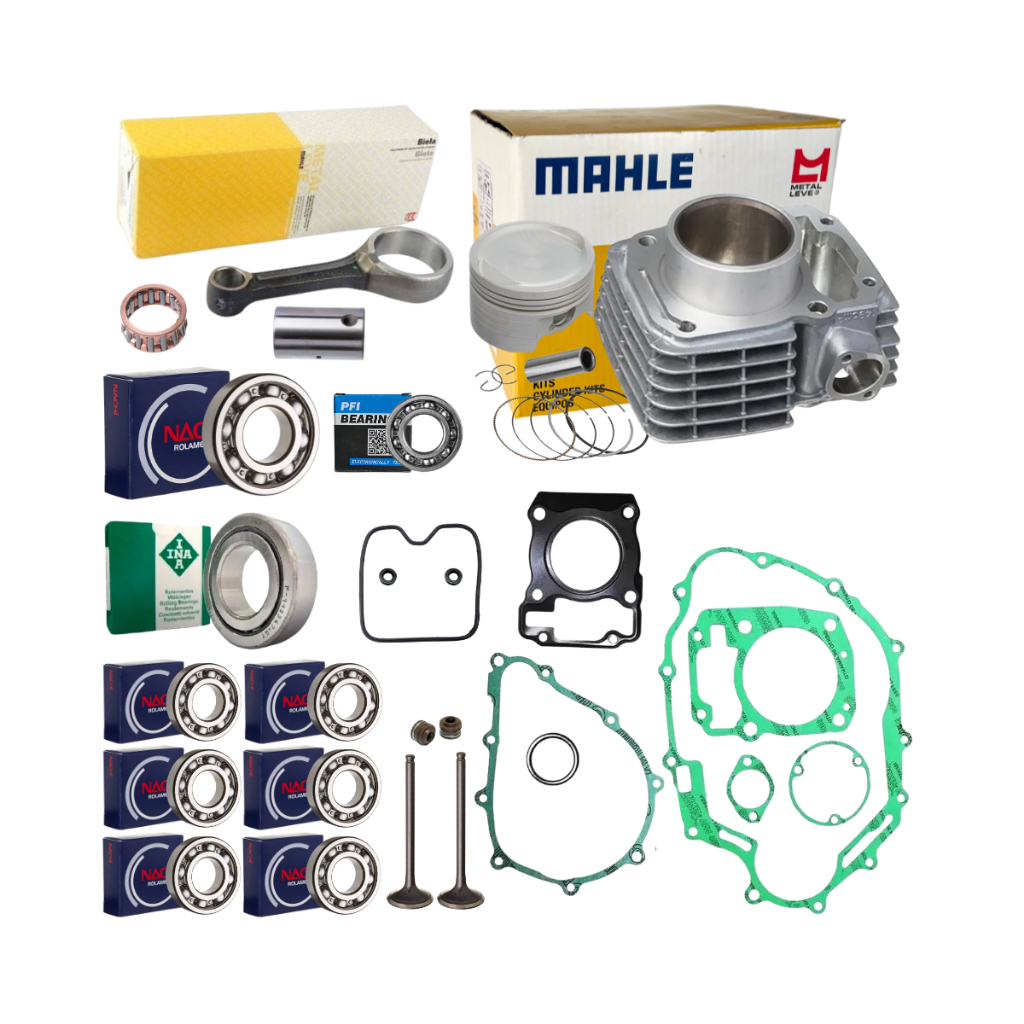 Kit Cilindro Motor Metal Leve CG 150 Titan 150 Fan 150 Biela Juntas Válvulas