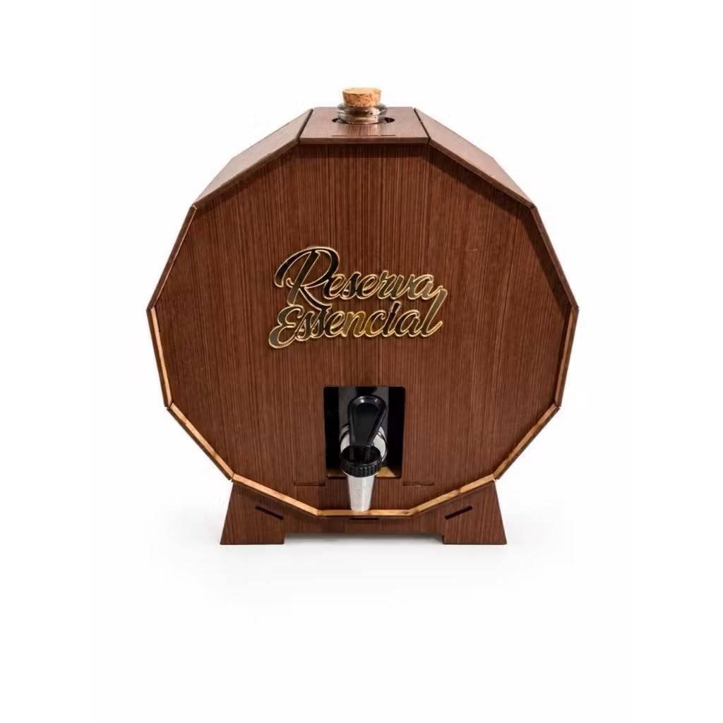 Pingometro barril decorativo1 litro palavra acrilico bancada porta pinga cachaça