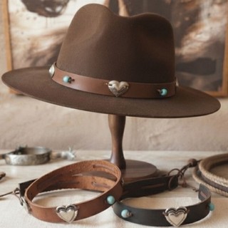 Bandinha de chapéu country feminino artesanal turquesa ajustável boiadeira cowgirl moda wester boho blogueira rodeio