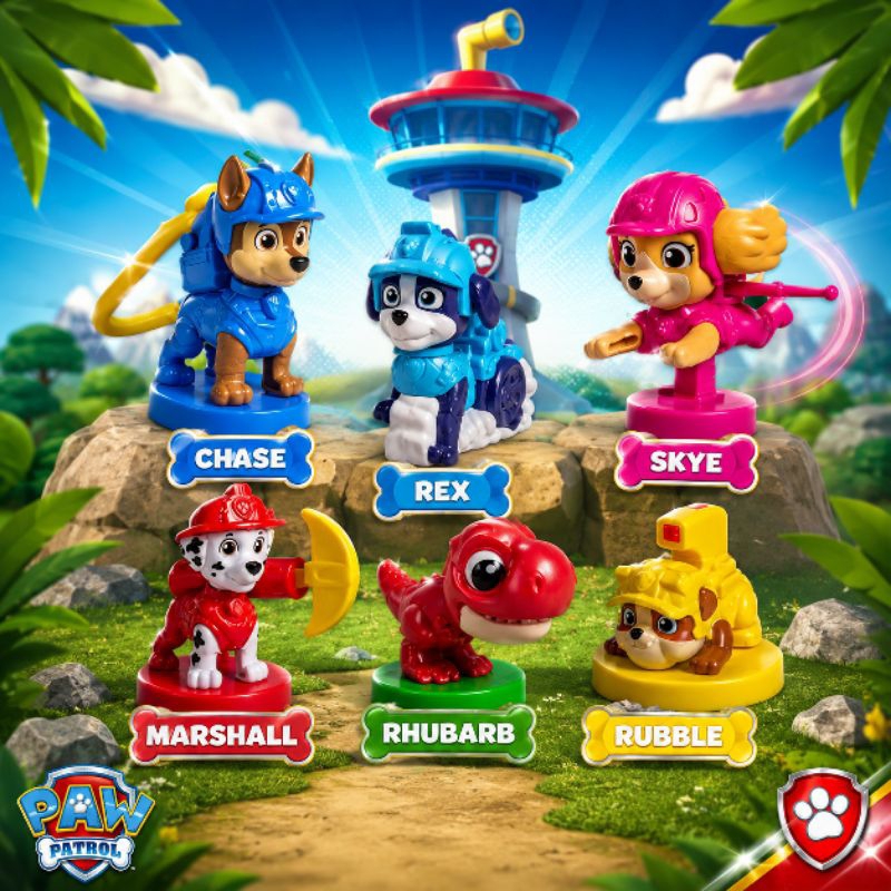 Patrulha Canina Coleção Burger King 2026 Bonecos LACRADOS (Selecione o seu) PRONTO ENVIO