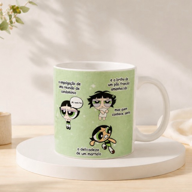 Caneca Personalizada com Nome - Meninas Super Poderosas - Personalizados - Lembrancinha