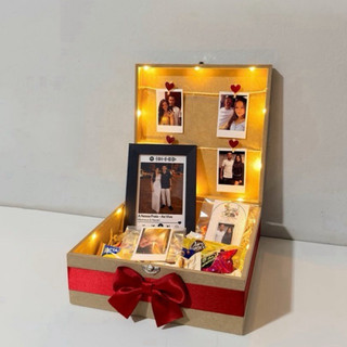 Box Vagalumes | Caixa Para Surpresa Com Quadro Personalizado | Presente Para Namorados