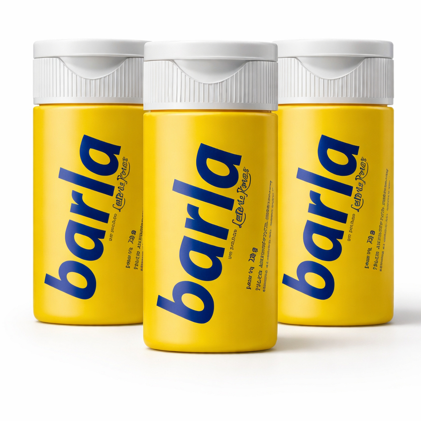 Kit com 3 Talco Barla Mini 20g — Antisséptico e Refrescante