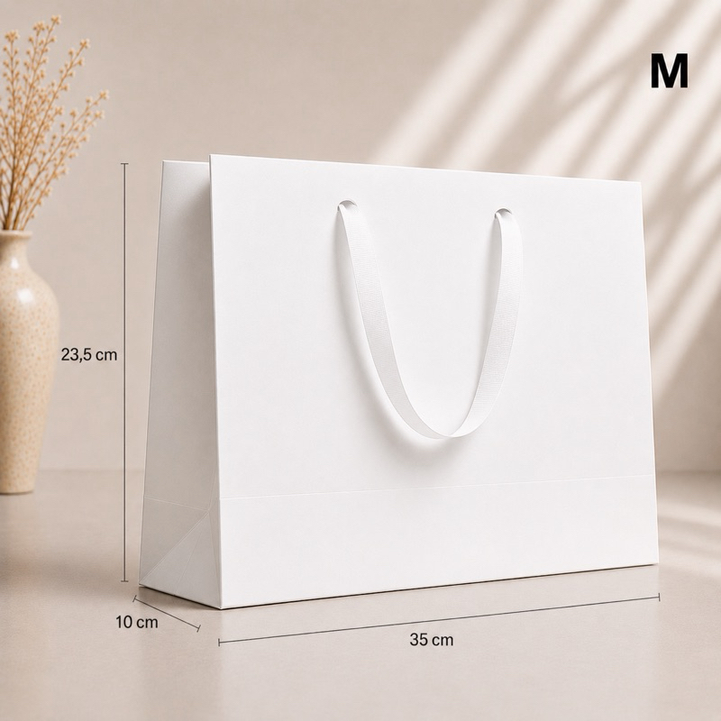Sacola Offset Premium M 180g – 35x24x10cm | Pacote com 10 Unidades