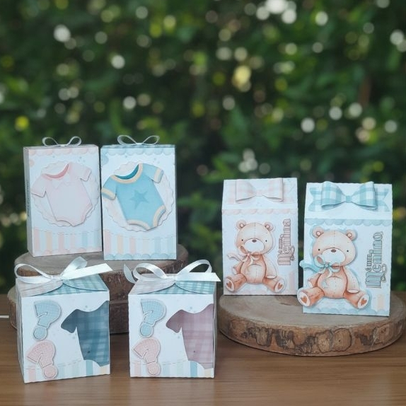 kit Festa Personalizada Chá Revelação/ Caixas Personalizadas Chá Revelação/ FestaChá Revelação