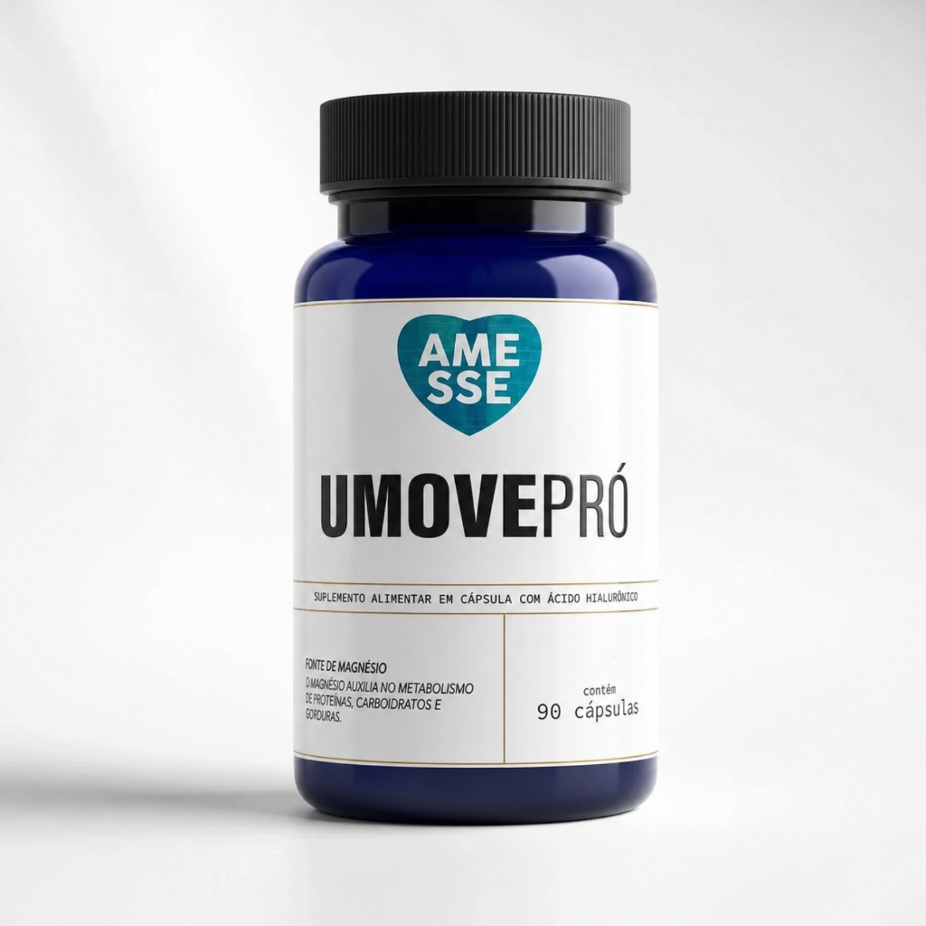 UMOVE Pro: Suplemento Inteligente para Articulações - Colágeno Tipo II - 90 Cápsulas